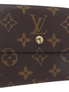 LOUIS VUITTON Monogram Portefeuille Elise Trifold Wallet M61654 LV Auth bs32749